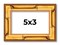 5x3 Bamboo Picture Frame with UV-Resistant Acrylic & Acid Free Backing, Available in 4 Finishes - Brown, Black, Gold, and Natural